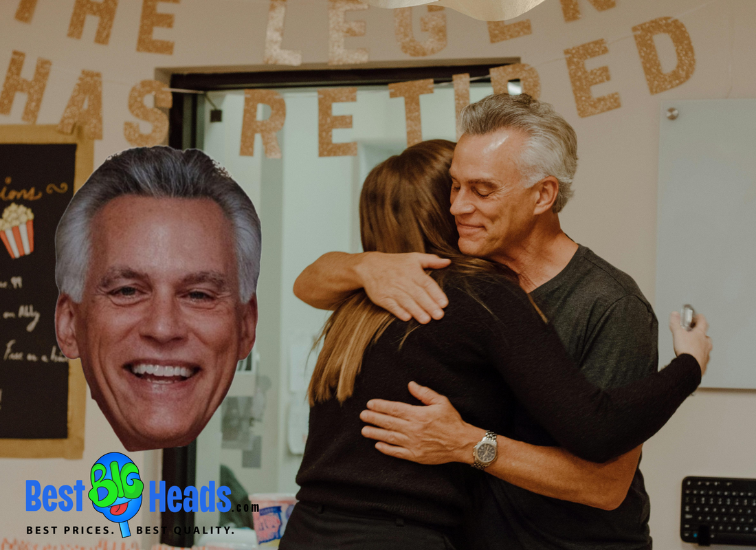 A cheerful photo taken during a retirement party. Everyone is smiling and enjoying the moment, reflecting camaraderie and gratitude for years of shared work and friendship, captured in a lively and heartfelt celebration.